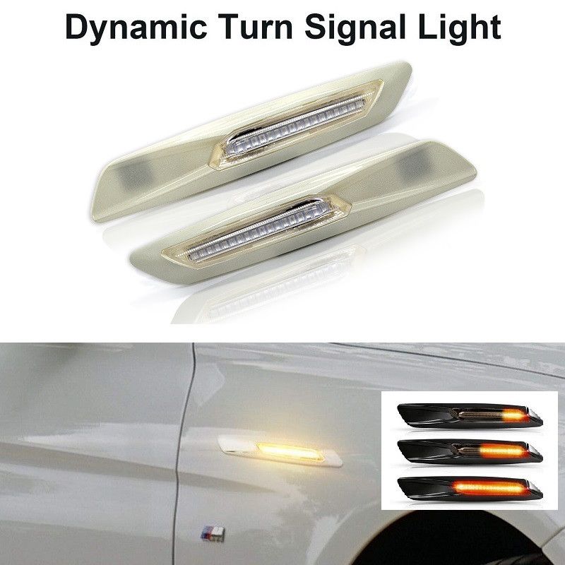 LED SIJALICE, BOCNI DYNAMIC MIGAVCI - BMW - PEARL WHITE - CLEAR LENS 1606H1 Beograd Zemun